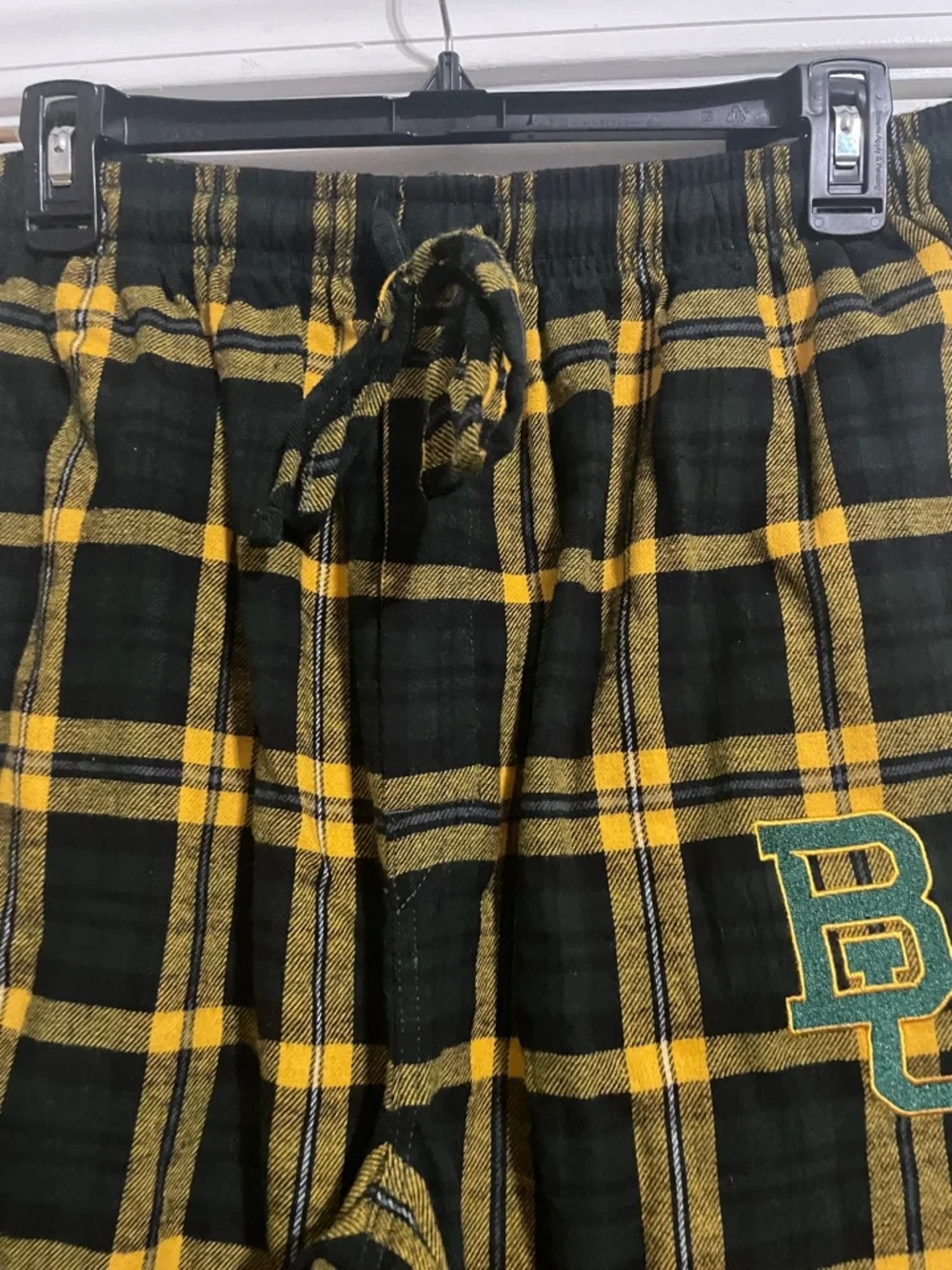 Baylor University Black & Gold Plaid Lounge Pants - Picture 4 of 7